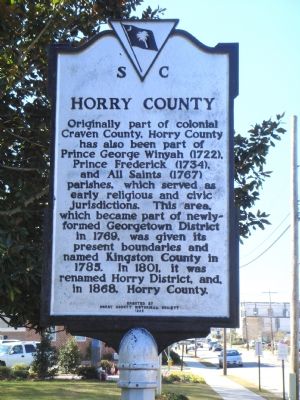 The Horry County Side of Marker image. Click for full size.
