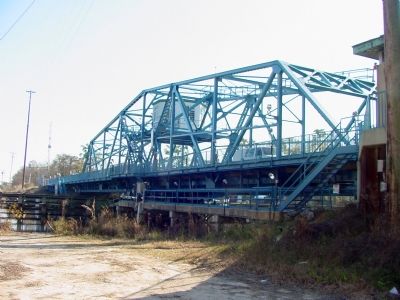 The Intracoastal Waterway Metal Swing Bridge image. Click for full size.