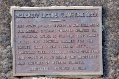 Malakoff Diggins Clampicnic Area Marker image. Click for full size.