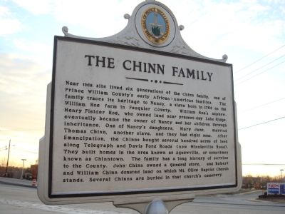 The Chinn Family Marker image. Click for full size.