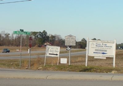 Cape Fear Baptist Church Marker. Click for full size. Cape Fear Baptist Church Marker image. Click for full size.