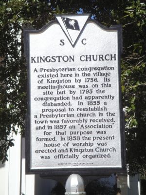 Kingston Church Marker image. Click for full size.