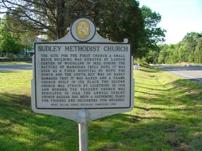Sudley Methodist Church Marker image. Click for full size.