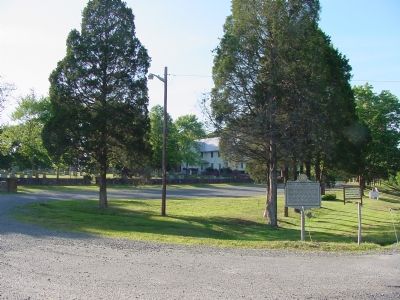 Marker, Parking Lot and Church. Click for full size. Marker, Parking Lot and Church image. Click for full size.