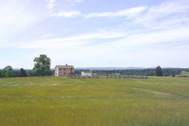 This Was Once the Henry Farm, With a View of the Bull Run Mountains image. Click for full size.