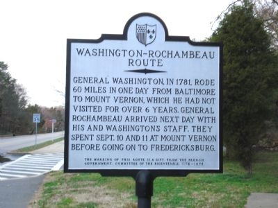 Washington-Rochambeau Route Marker image. Click for full size.