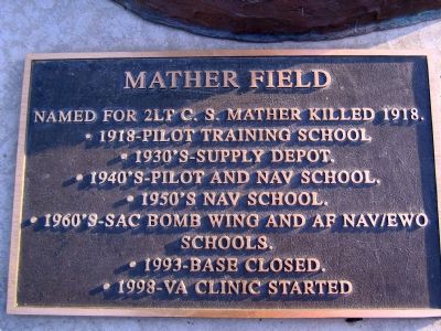Mather Field Marker image. Click for full size.