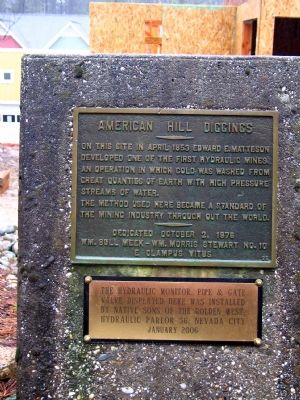 American Hill Diggings Marker. Click for full size. American Hill Diggings Marker image. Click for full size.