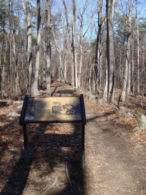 Marker on Deep Cut Trail image. Click for full size.