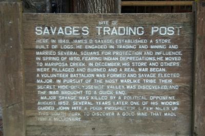 Site of Savage's Trading Post Marker image. Click for full size.
