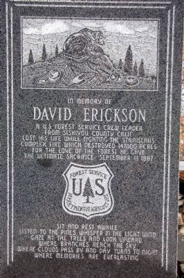 In Memory of David Erickson Marker image. Click for full size.