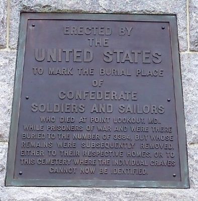 Brass Tablet on the Face of the Monument image. Click for full size.