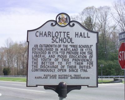 Charlotte Hall School Marker image. Click for full size.