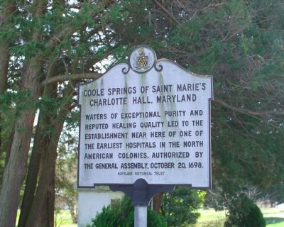 Coole Springs of Saint Marie’s Marker. Click for full size. Coole Springs of Saint Marie’s Marker image. Click for full size.