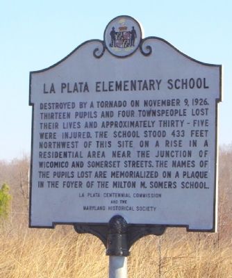 La Plata Elementary School. Click for full size. La Plata Elementary School image. Click for full size.