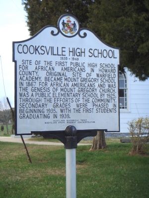 Cooksville High School Marker image. Click for full size.