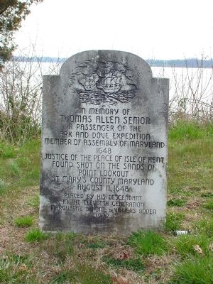 Thomas Allen Senior Monument. Click for full size. Thomas Allen Senior Monument image. Click for full size.