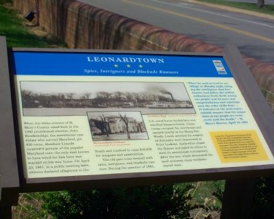 Leonardtown Marker. Click for full size. Leonardtown Marker image. Click for full size.