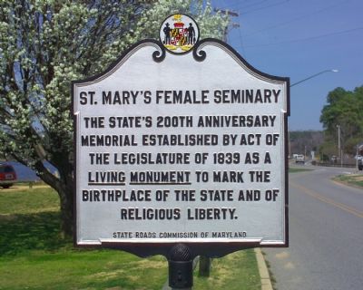 St. Mary’s Female Seminary Marker image. Click for full size.