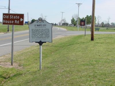 St. Mary’s City Marker. Click for full size. St. Mary’s City Marker image. Click for full size.