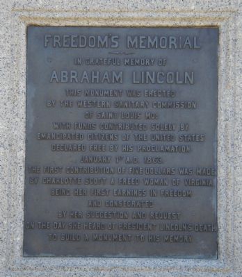 Tablet on Face of Pedestal. Click for full size. Tablet on Face of Pedestal image. Click for full size.