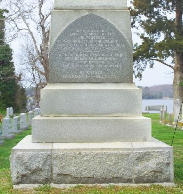 Leonard Calvert Monument, South Side. Click for full size. Leonard Calvert Monument, South Side image. Click for full size.
