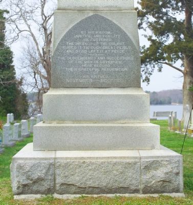 Leonard Calvert Monument, South Side image. Click for full size.