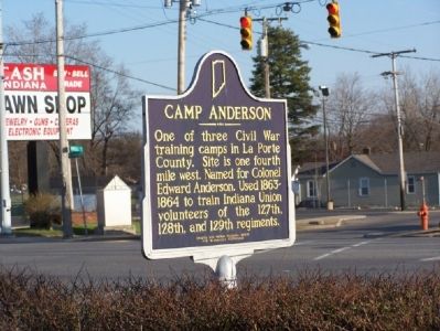 Camp Anderson Marker. Click for full size. Camp Anderson Marker image. Click for full size.