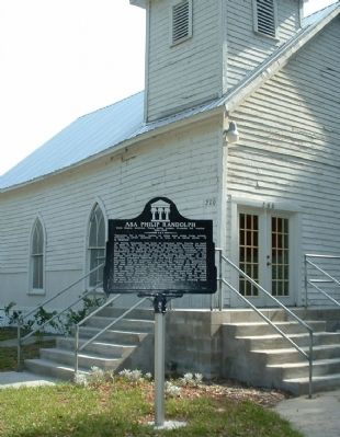 Asa Philip Randolph Marker. Click for full size. Asa Philip Randolph Marker image. Click for full size.
