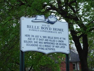 Site of Belle Boyd Home Marker image. Click for full size.