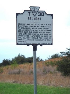 Belmont Marker at Original Location image. Click for full size.
