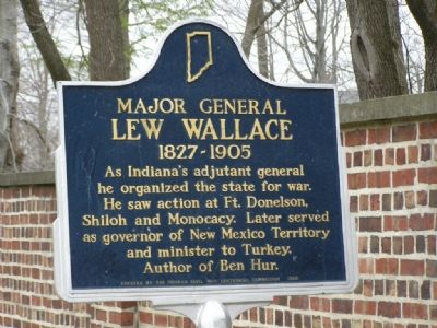 Major General Lew Wallace 1827-1905 Marker. Click for full size. Major General Lew Wallace 1827-1905 Marker image. Click for full size.