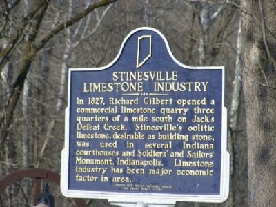 Stinesville Limestone Industry Marker image. Click for full size.