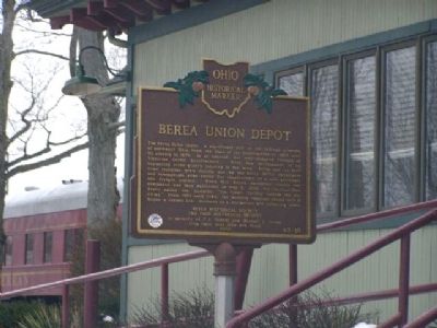 Berea Union Depot Marker image. Click for full size.