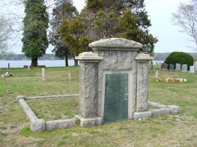 Gravesite on Church Point image. Click for full size.