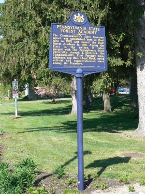 Pennsylvania State Forest Academy Marker image. Click for full size.