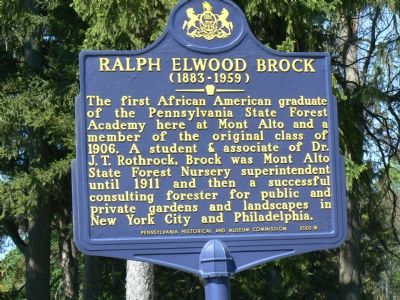 Ralph Elwood Brock Marker image. Click for full size.