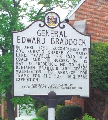 General Edward Braddock Marker image. Click for full size.