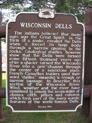 Wisconsin Dells Marker image. Click for full size.