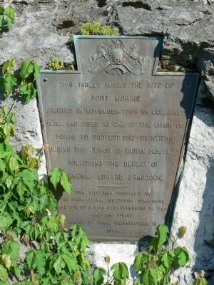This Tablet Marks the Site of Fort Morris Marker image. Click for full size.