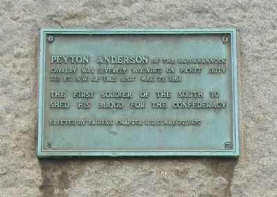 Peyton Anderson Marker. Click for full size. Peyton Anderson Marker image. Click for full size.