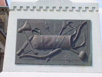 Plaque on South Face. Click for full size. Plaque on South Face image. Click for full size.