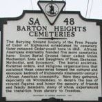 Barton Heights Cemeteries Marker image. Click for full size.