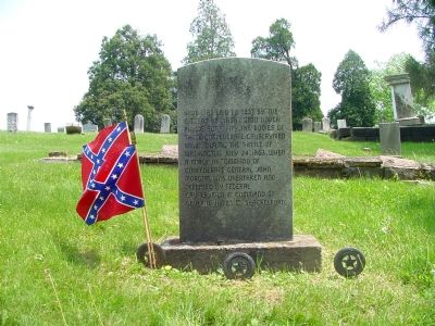 The Bodies of Three Confederate Cavalrymen Marker image. Click for full size.