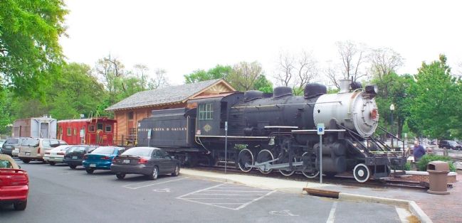 Buffalo Creek & Gauley No. 14 On Permanent Display Behind the Freight House Museum image. Click for full size.