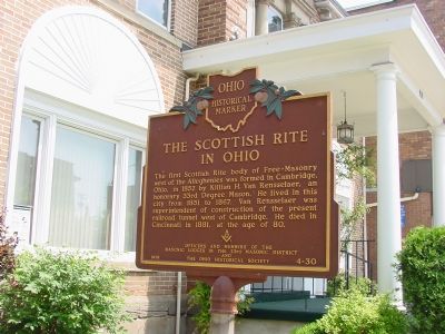 The Scottish Rite in Ohio Marker image. Click for full size.