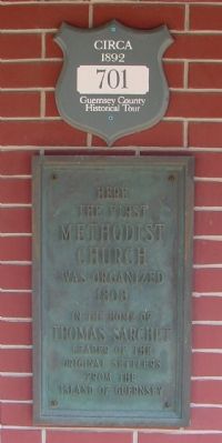 The First Methodist Church Marker. Click for full size. The First Methodist Church Marker image. Click for full size.