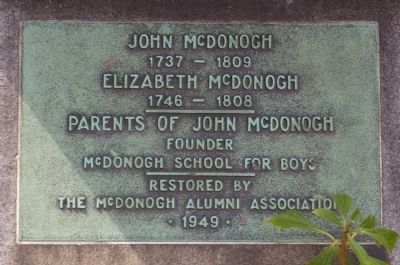 John McDonogh Marker image. Click for full size.