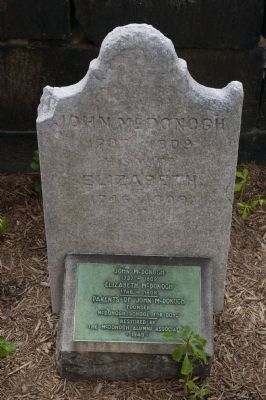 John McDonogh grave marker image. Click for full size.