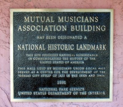 National Park Service plaque on front of building. image. Click for full size.